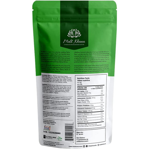 Packaging of premium lotus seeds, gluten-free and nutritious superfood.