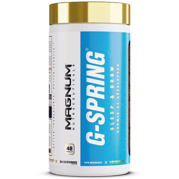 Close-up of Sleep & Grow Melatonin Capsules, highlighting the natural ingredients.