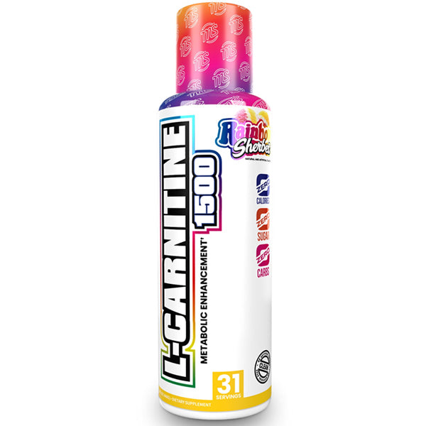FuelMax L-Carnitine 1500 bottle from the front angle, showcasing its vibrant label and easy-to-use cap.