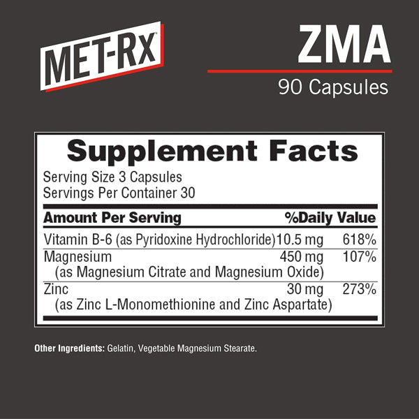 Close-up of zinc and magnesium capsules for muscle support
