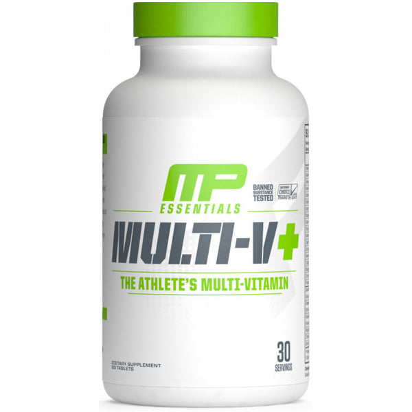 MusclePharm Essentials Multivitamins tablets showing the product front view.