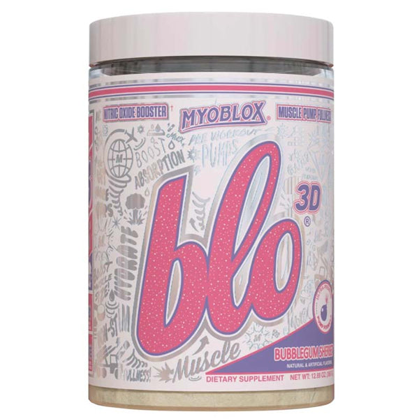 Front angle of BLO 3D showing clean label and 40 servings
