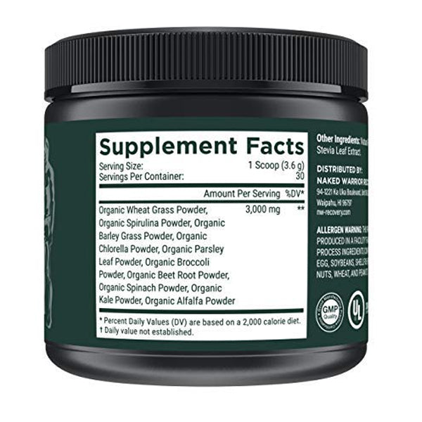 Healthy lifestyle scene with a glass of greens supplement for recovery and wellness
