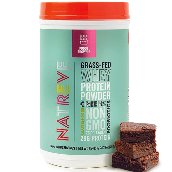 Close-up of organic grass fed isolate protein powder scoop with fresh vegetables