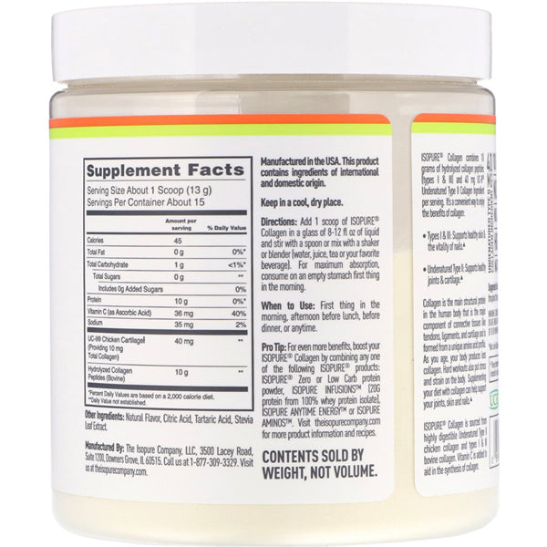Healthy joints and skin support with collagen peptides