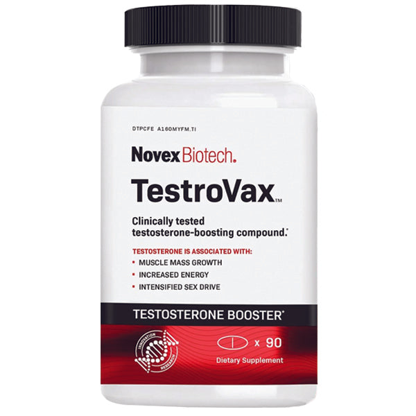 TestroVax testosterone booster tablets for men, supporting energy and libido
