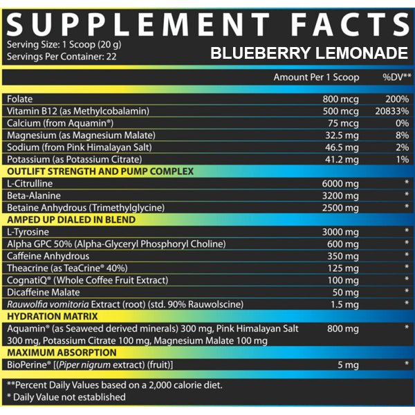 Nutrex Outlift Amped being mixed in a shaker bottle, highlighting its easy preparation for workouts.