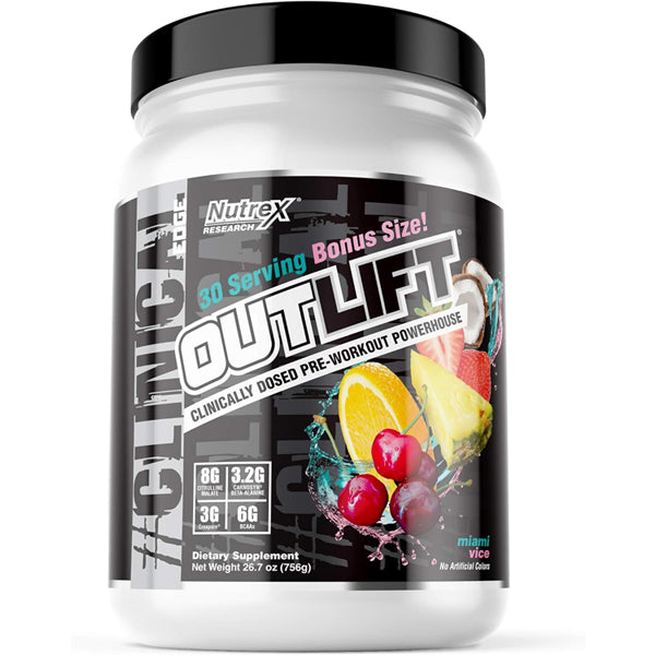 Athlete preparing to use Nutrex Outlift pre-workout before intense training