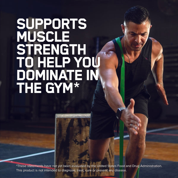 Close-up of HMB capsules highlighting their high potency for athletes