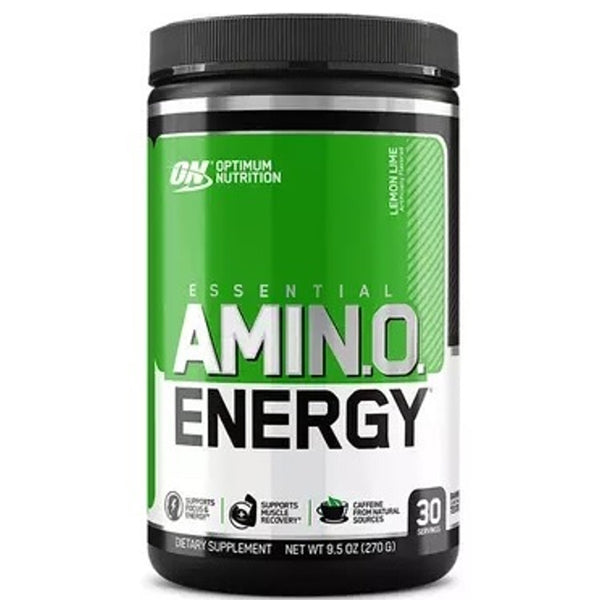 Front view of Optimum Nutrition Energy & Recovery Blend showcasing its vibrant packaging.