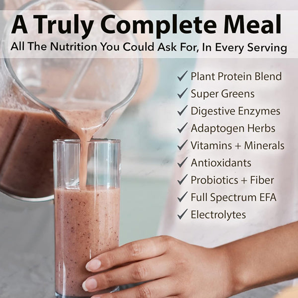 EarthFusion Complete Vegan Meal Replacement Shake 1lb - Packed with plant-based protein and essential nutrients.