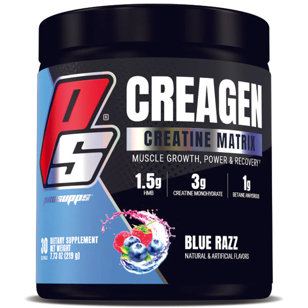 CreaGEN Elite Creatine Matrix showcasing its packaging and nutrition facts.