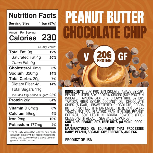 A close-up of PureFit Vegan Protein Bars showcasing their nutritious ingredients.