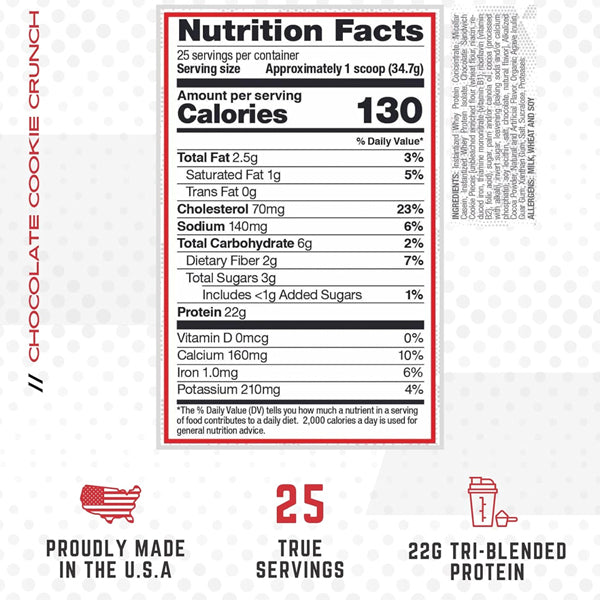 Blended protein powder in scoop with a shaker bottle, ideal for muscle gain and digestion