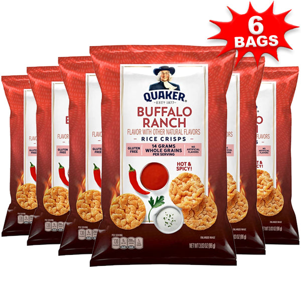 Crunchy Delight rice crisps in a bowl, showcasing their light and crispy texture.