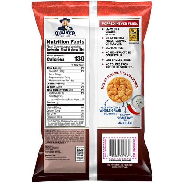 Close-up of Crunchy Delight rice crisps packaging, highlighting the gluten free label.