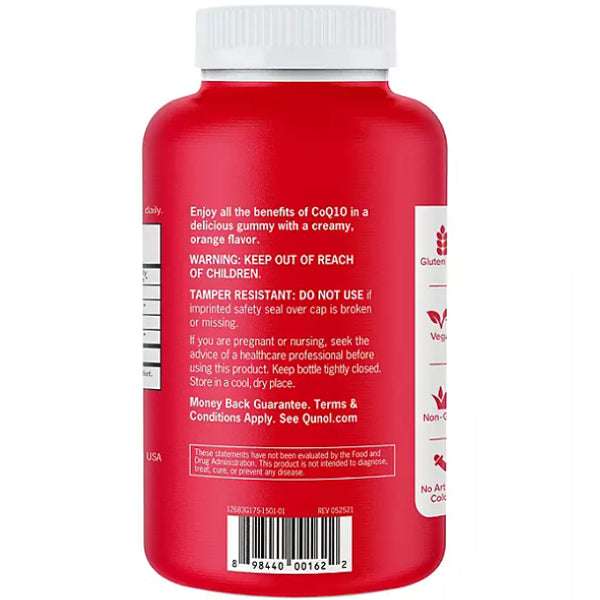 VitaBoost CoQ10 Gummies bottle on a health-conscious lifestyle setup, emphasizing vegan and gluten-free features