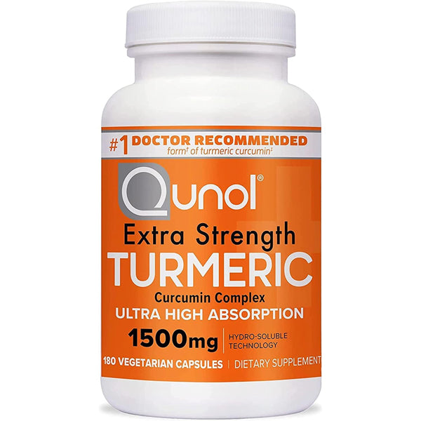 Qunol turmeric capsules supporting joint health and inflammation