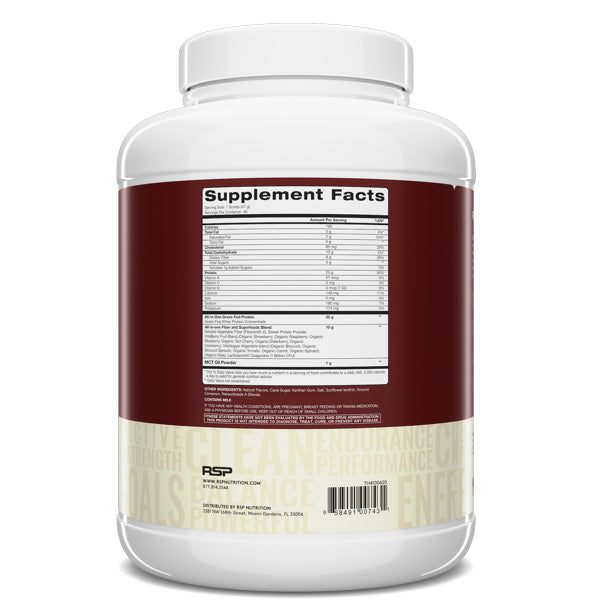 Meal replacement shake with probiotics for gut health and lean muscle
