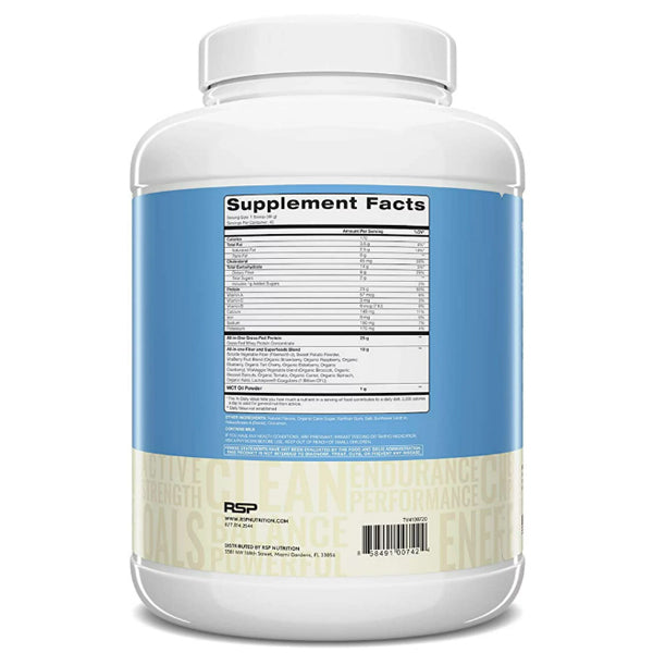 TrueFit Grass Fed Whey Protein Meal Replacement Shake with organic fruits and vegetables