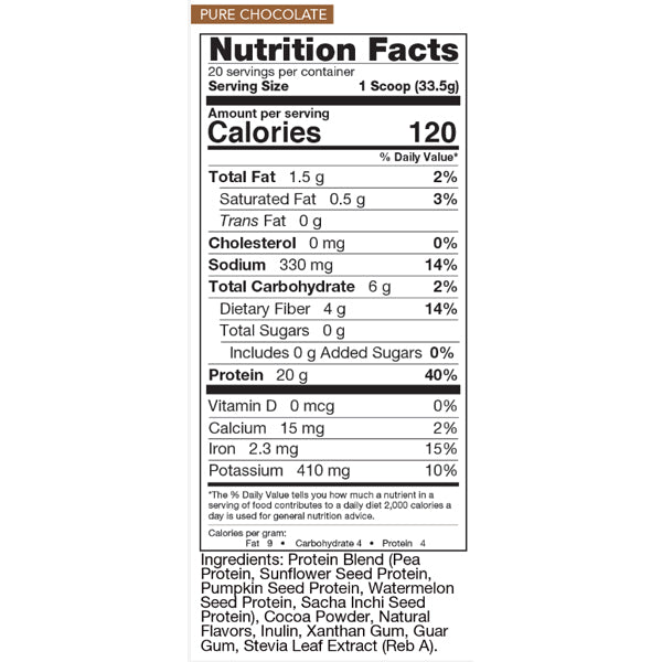 Rival Nutrition Plant Pro 100 on a kitchen counter with fresh fruits, illustrating a healthy lifestyle.