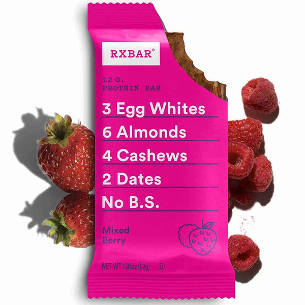 Meal replacement bars for breakfast on a kitchen counter