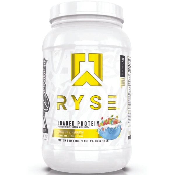 Front view of Ryse Performance Whey Isolate 2lb tub showing flavor and ingredients