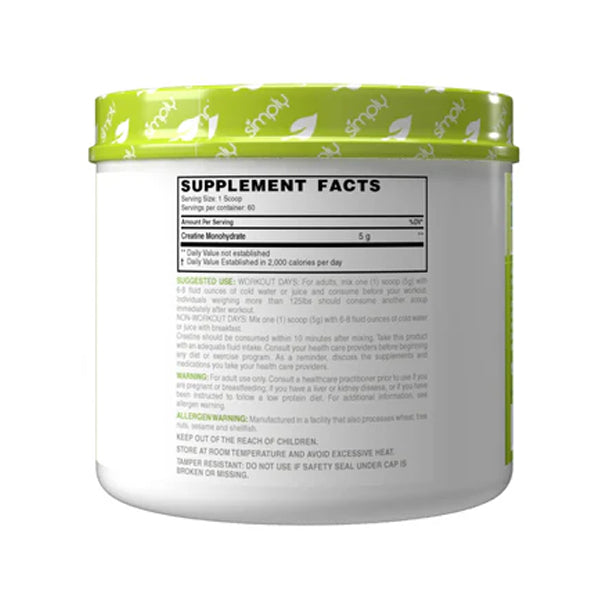 Scoop of PurePower Creatine Monohydrate powder ready to mix for workout.
