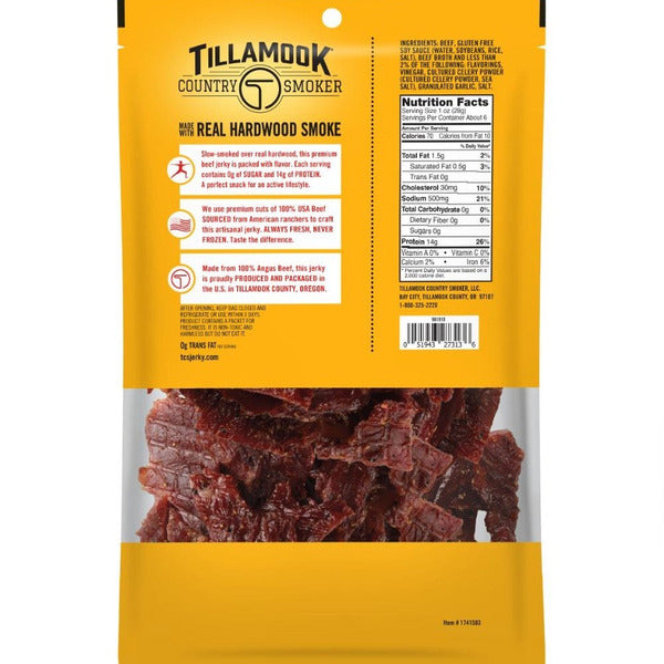 Portable package of zero sugar beef jerky ideal for athletes and outdoor adventures