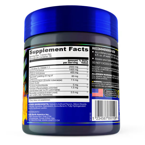 Close-up of 3XT Power Pre-Workout powder with a scoop, highlighting its premium quality.