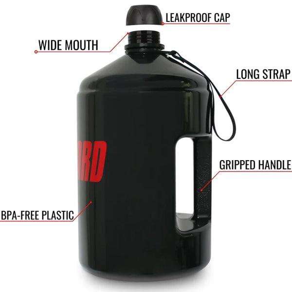 Close-up of the leakproof stainless steel cap on the HydraMax water jug.