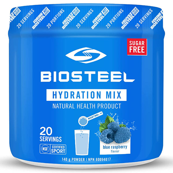 Close-up of BioSteel hydration and BCAA mix being poured into water for active recovery