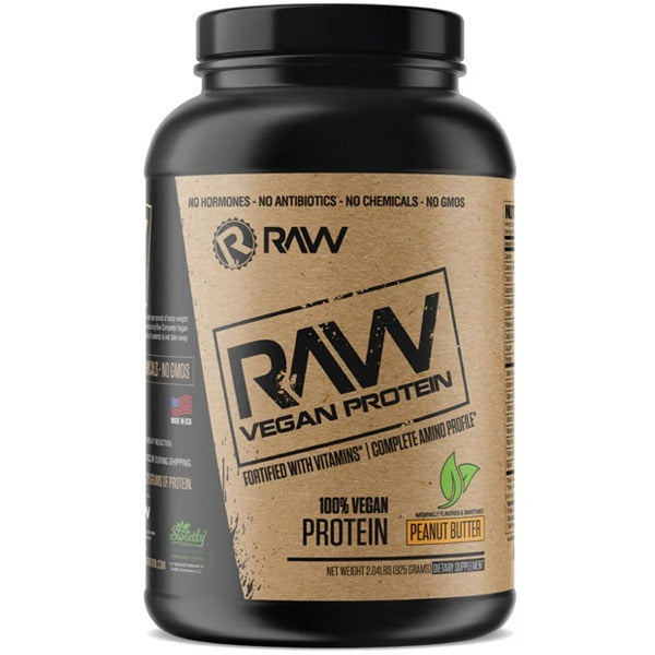NutraVegan Organic Protein Blend 2lbs container with a scoop, highlighting its high protein content