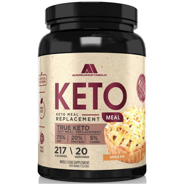 Keto meal replacement powder in a jar for weight loss and on-the-go snacking