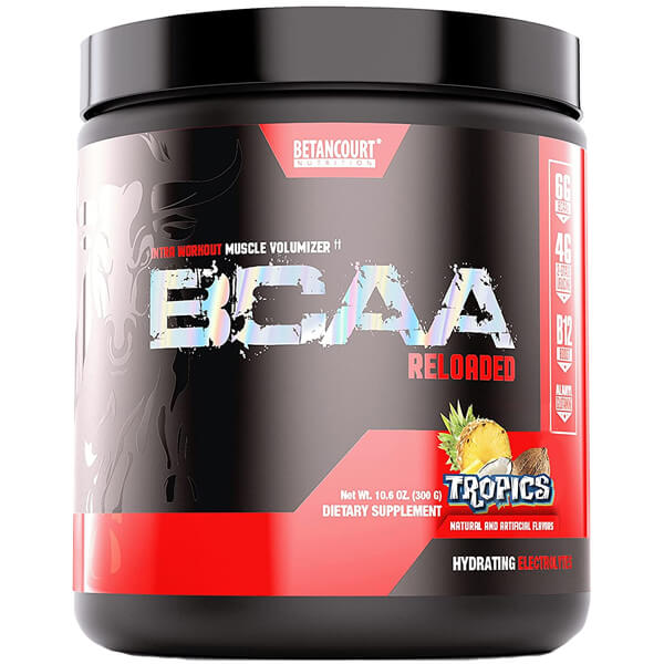 Betancourt BCAA Muscle Recovery Volumizer - front view showing packaging and branding.