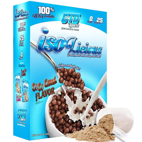 Close-up of grass-fed whey isolate protein powder in a scoop, highlighting purity and flavor options