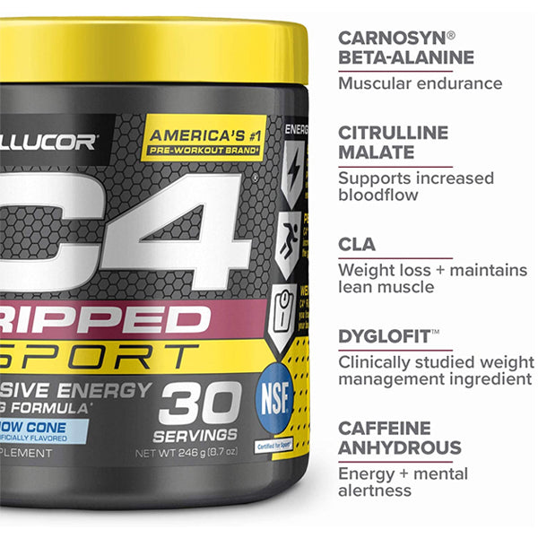 Athlete preparing for a workout with C4 Ripped Sport, emphasizing energy and motivation.
