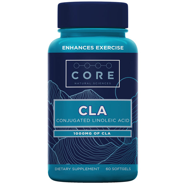 Core Natural CLA Softgels 1000mg bottle showcasing its weight management benefits.