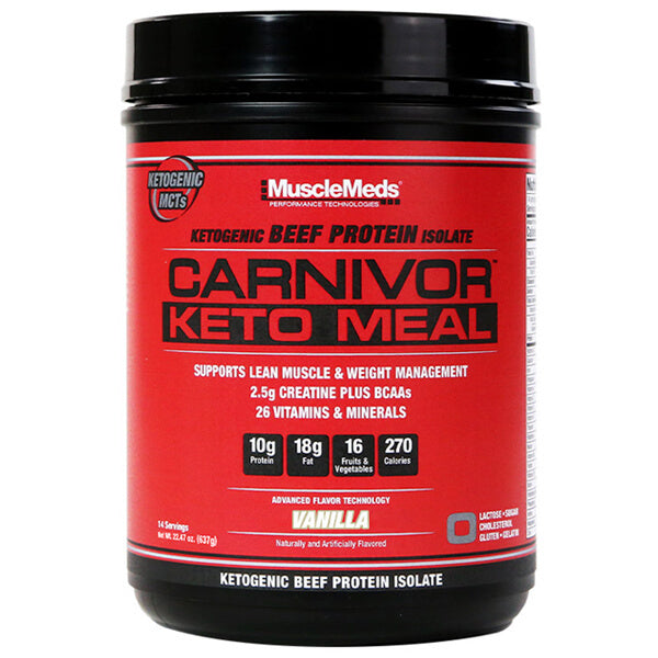 Carnivor Keto Meal Replacement Shake in a shaker, ideal for on-the-go nutrition.