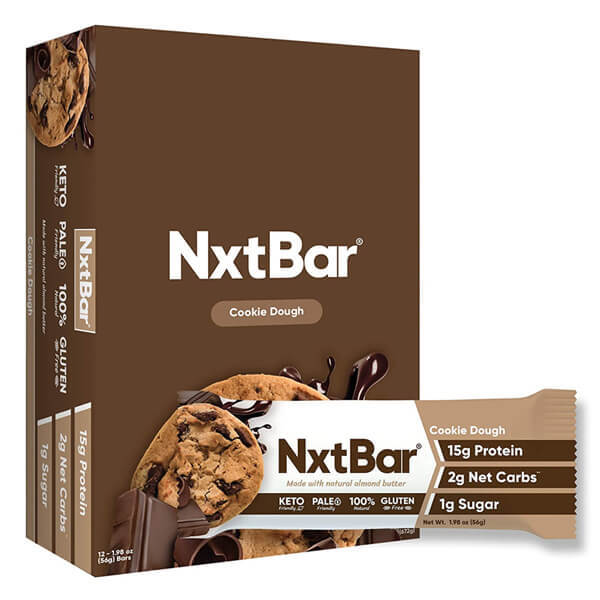 NxtBar protein bar on the go for workout or snack time