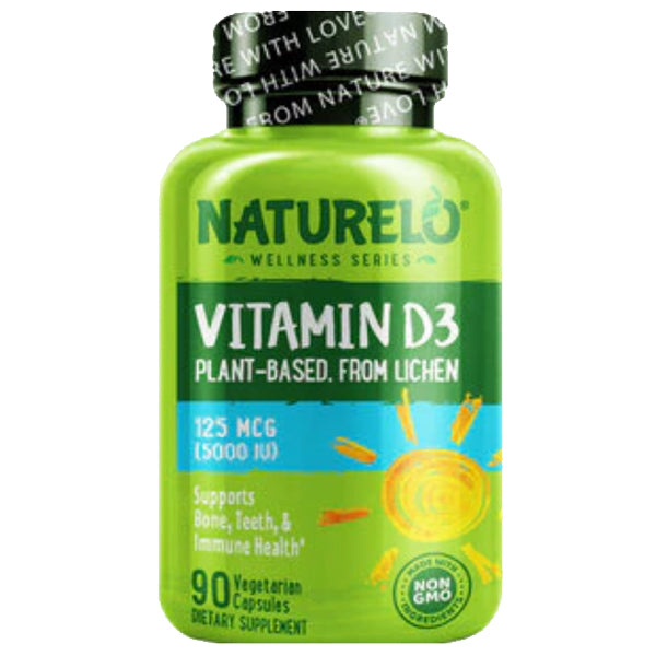 Close-up of vegan Vitamin D3 capsules from sustainably sourced lichen
