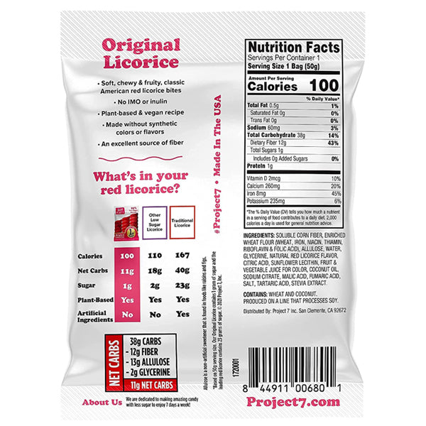 Healthy plant-based gummies with natural ingredients, perfect for low sugar diet