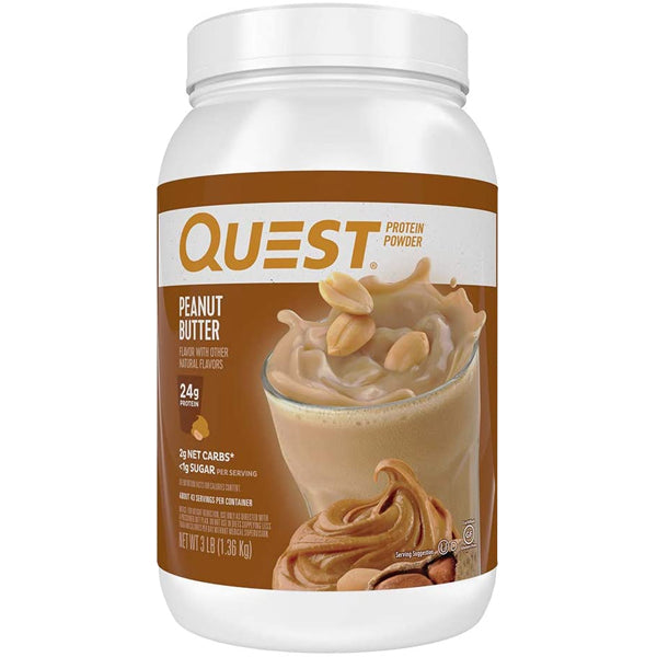 Quest Creamy Protein Shake Mix being poured into a shaker, perfect for on-the-go nutrition.