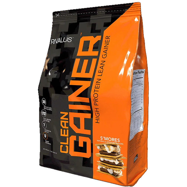 Rival Nutrition Elite Mass Gainer in a scoop showcasing its creamy texture and rich nutrition profile.