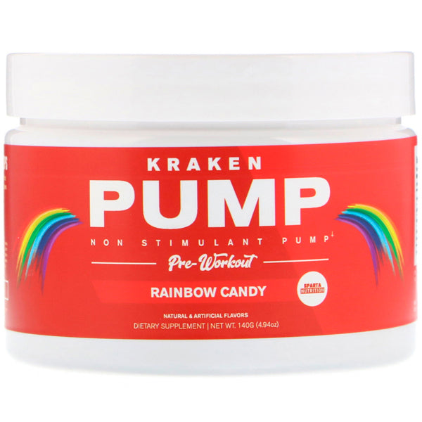 Front angle of Kraken Surge showcasing the pre workout label and dosage details.