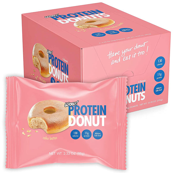 NutriDelight Protein Donuts in a vibrant packaging, showcasing their healthy snack appeal.