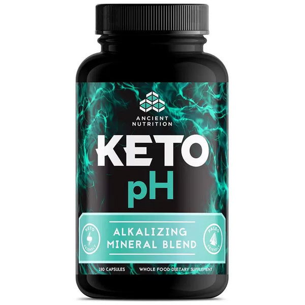 Keto Balance Electrolyte & Mineral Blend bottle showcasing its natural ingredients.