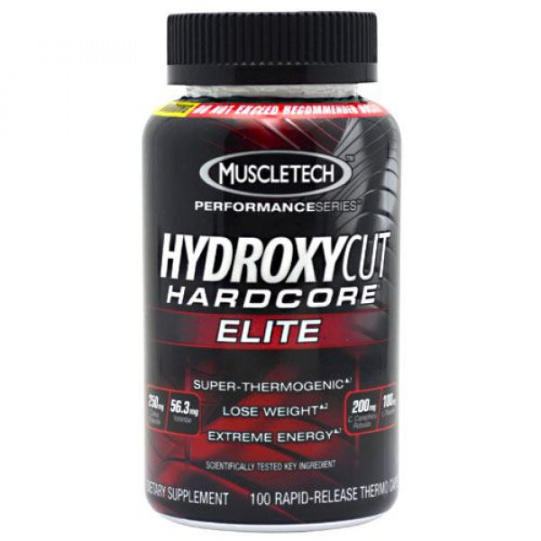 Close-up of Hydroxycut Elite capsules highlighting ingredients for weight loss